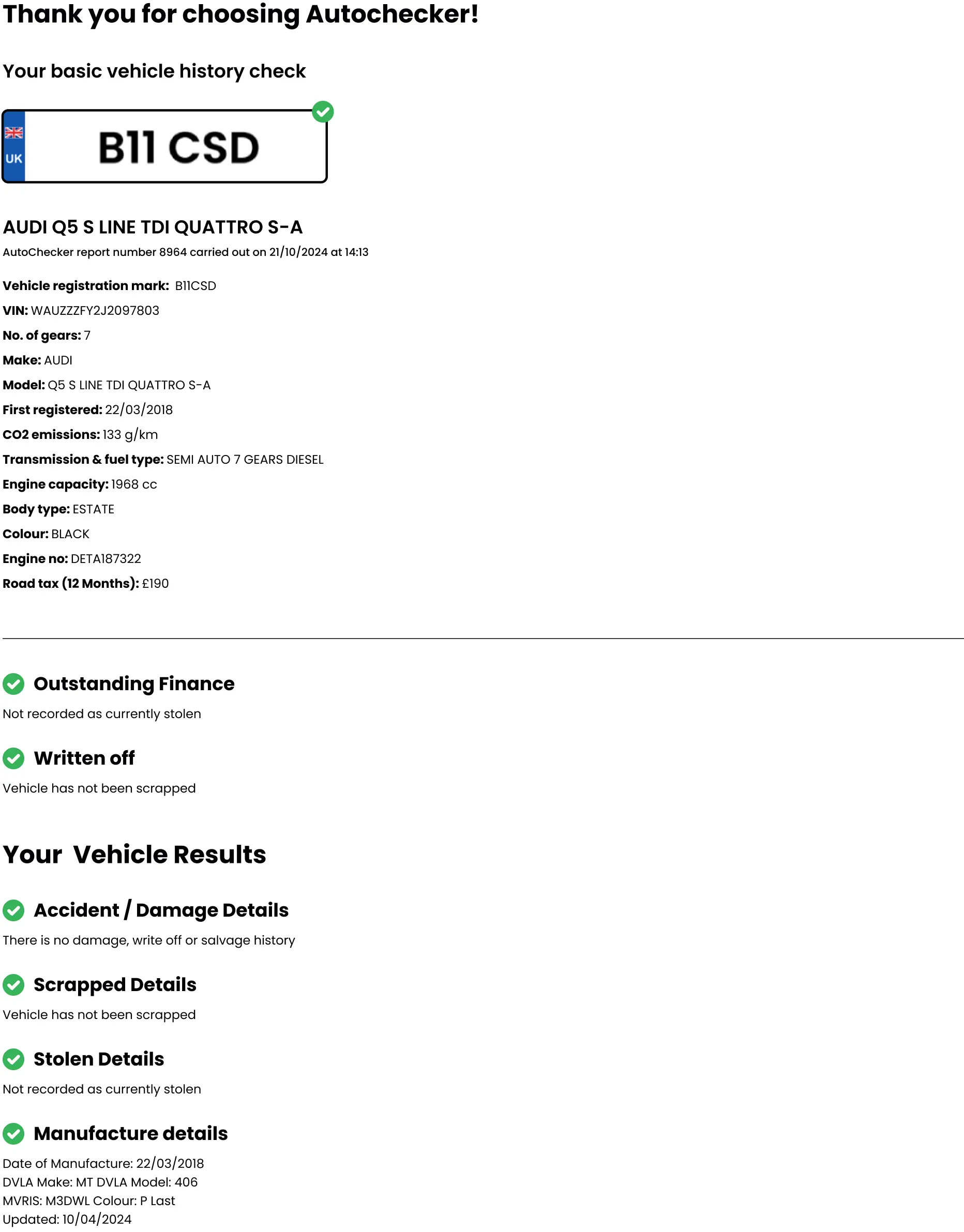 Basic Check Sample